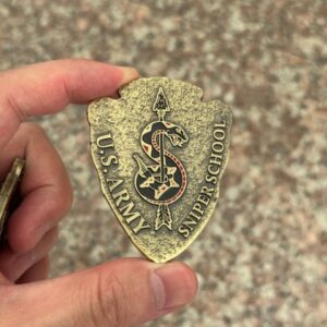 Army Sniper School Arrowhead Challenge Coin