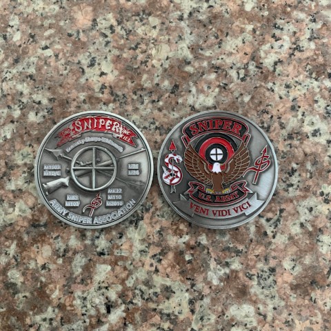 Army Sniper Association Challenge Coin