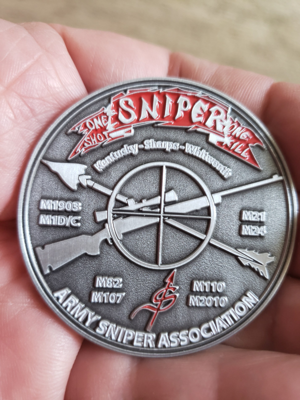 Army Sniper Challenge Coin