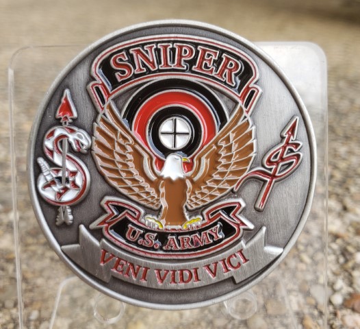 Sniper Challenge Coin Back