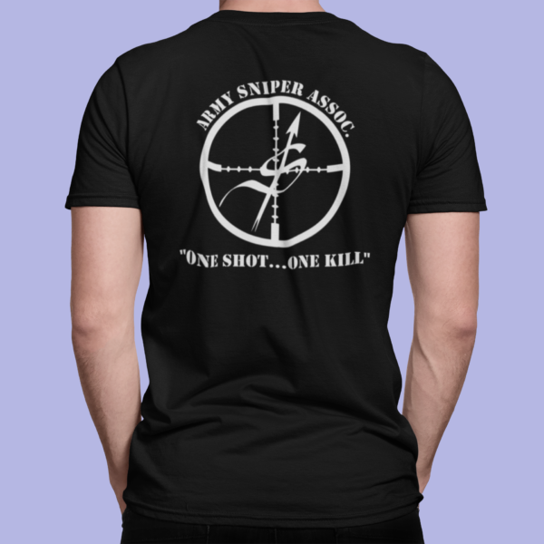 sniper black cotton tshirt