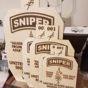 Sniper Target Plaque
