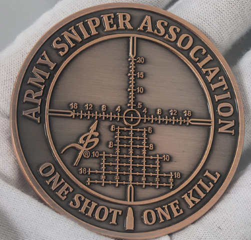 Sniper Challenge Coin back ASA Large
