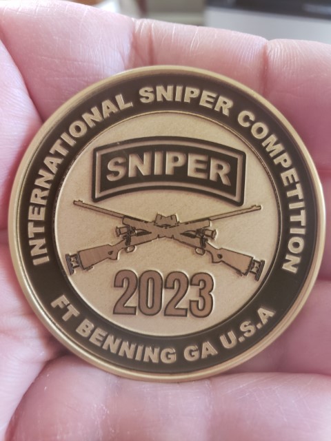 2023 International Sniper Competition Challenge Coin