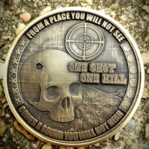 Sniper Challenge Coin, One Shot, One Kill