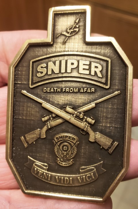 Sniper Target Challenge Coin