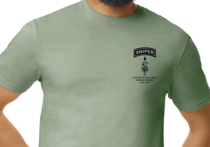 Army Sniper T-shirt - Military Green