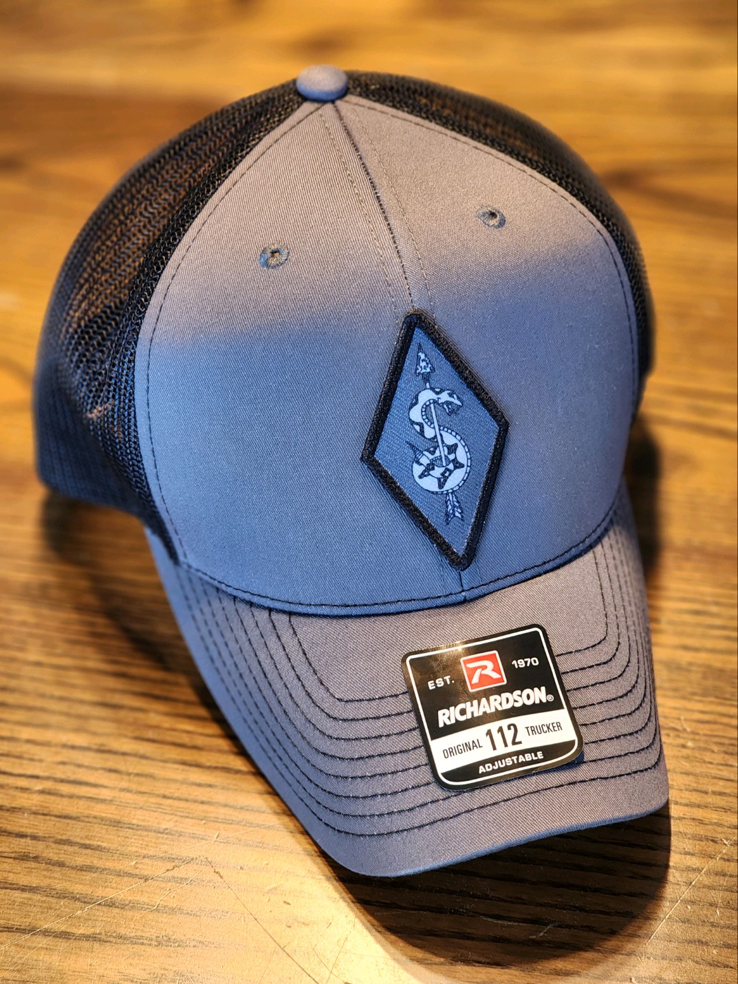 Army Sniper School Logo Hat. Richardson 112 Black/Gray