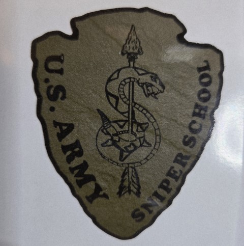 Army Sniper School Arrowhead Vinyl Sticker